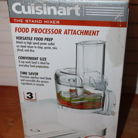 Cuisinart Food Processor Attachment SM-FP Complete Fits Stand Mixer SM-55 SM-70 - Picture 1 of 4